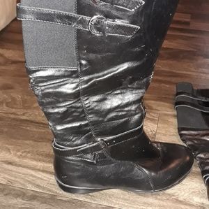 11W Lane Bryant Black Tall Flat Boots